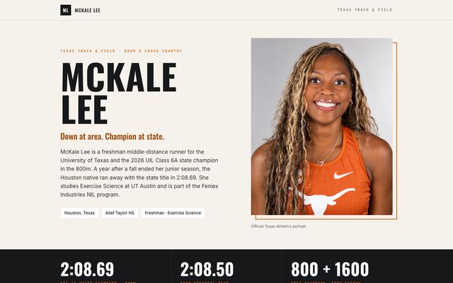 McKale Lee's website