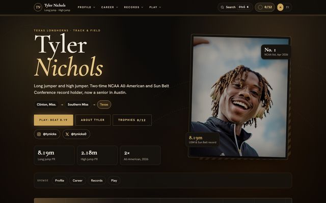 Tyler Nichols's website